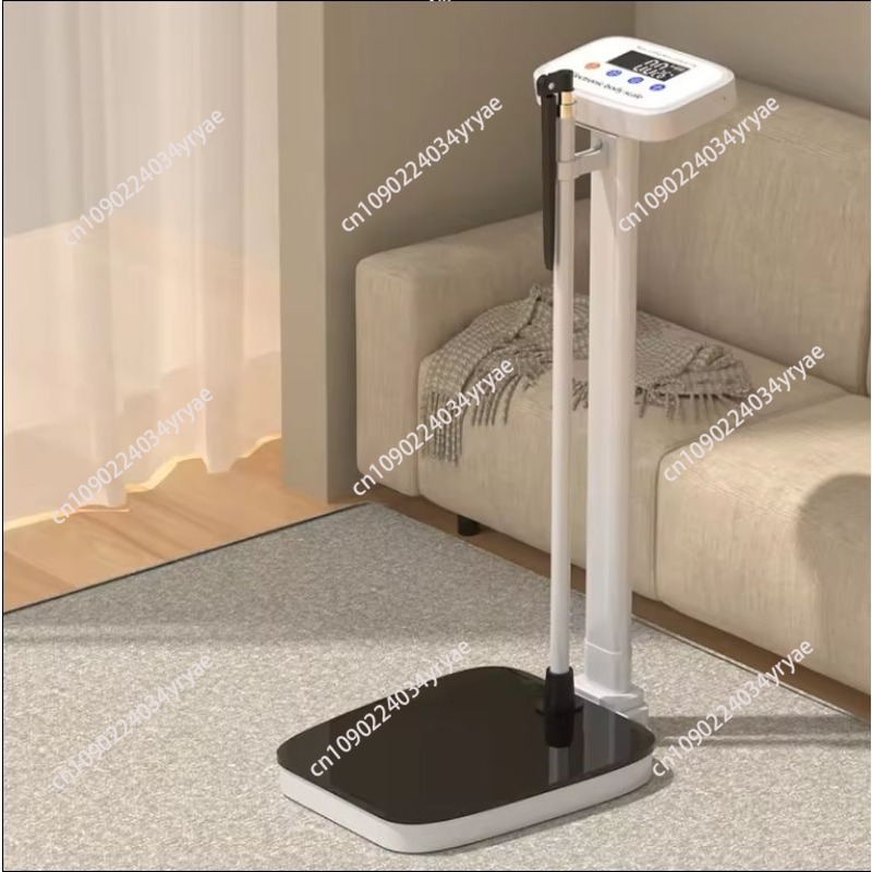 Digital Body Weight Scale - เครื่องชั่งน้ำหนักอัจฉริยะ เชื่อมต่อแอป วัดส่วนสูงด้วยสตาดิโอมิเตอร์ เครื่องวัดส่วนสูงและน้ำหนักแบบดิจิทัล