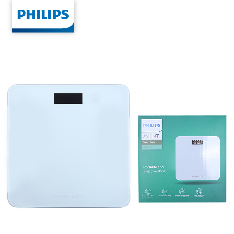 Digital Body Weight Scale - เครื่องชั่งน้ำหนักอัจฉริยะ Avent หน้าจอ LCD เครื่องชั่งน้ำหนักส่วนบุคคลสำหรับใช้ในบ้าน ไม่รวมแบตเตอรี่