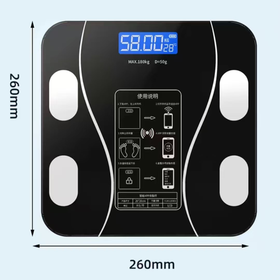 Digital Body Weight Scale - เครื่องชั่งน้ำหนักไขมันในร่างกายแบบ USB ใหม่, เครื่องชั่งไขมันอัจฉริยะและแม่นยำสำหรับใช้ในบ้าน, เครื่องชั่งน้ำหนักสำหรับผู้ใหญ่, เครื่องชั่งน้ำหนักอิเล็กทรอนิกส์ขนาดเล็ก,