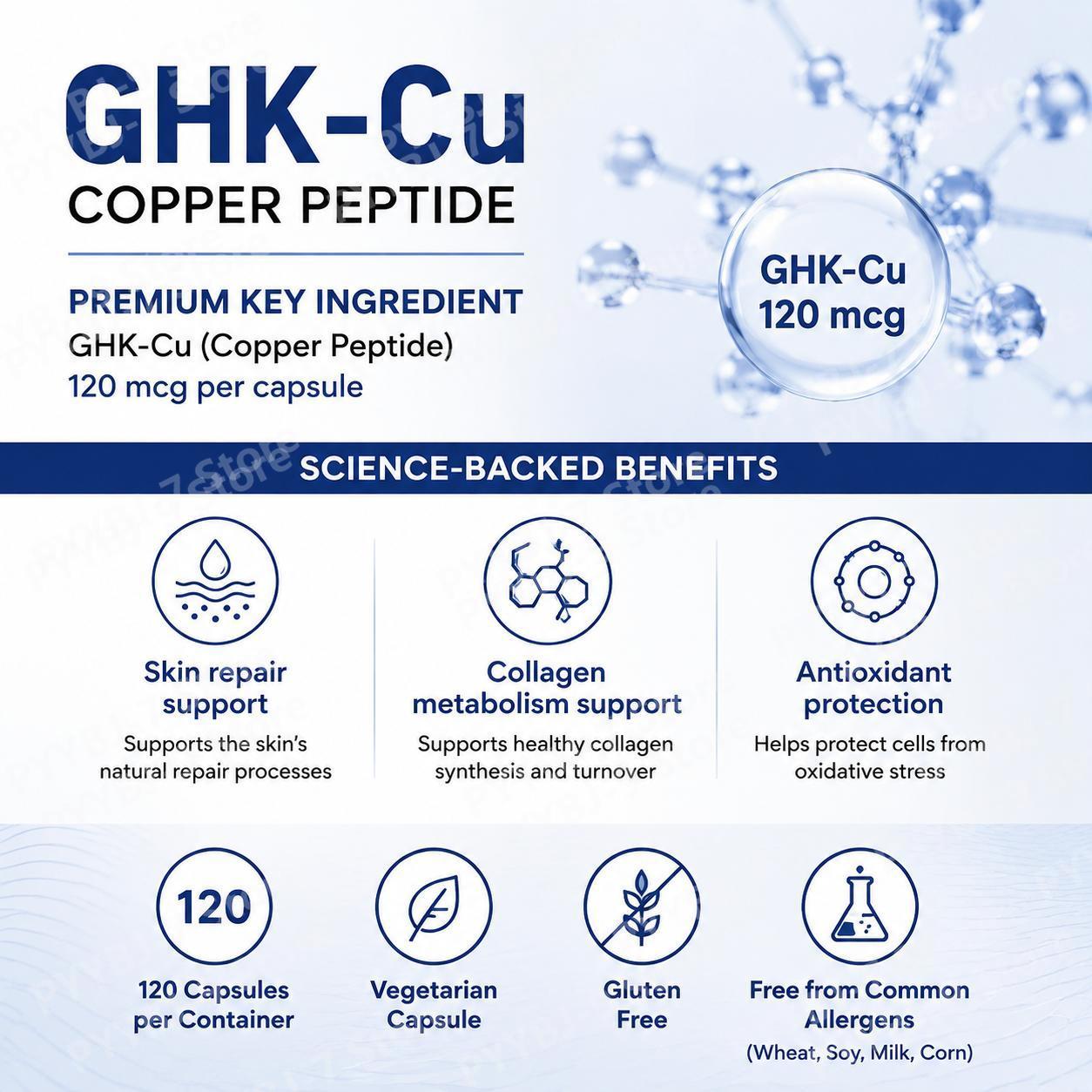 แคปซูลเสริม GHK-Cu คอปเปอร์เปป - Health Wellness Usa บทวิจารณ์และราคา
