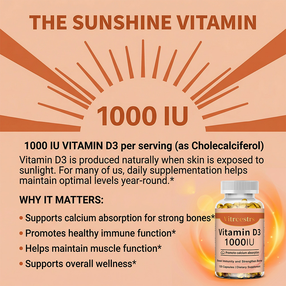 วิตามินดี 3 1000 IU ชนิดแคปซูล - Health Wellness Usa บทวิจารณ์และราคา