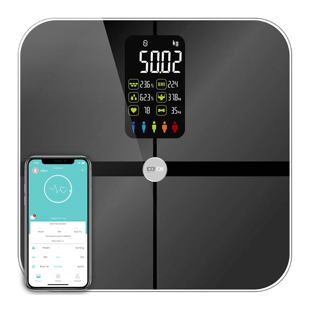 เครื่องชั่งน้ำหนักดิจิตอลบลูทู - Digital Body Weight Scale บทวิจารณ์และราคา